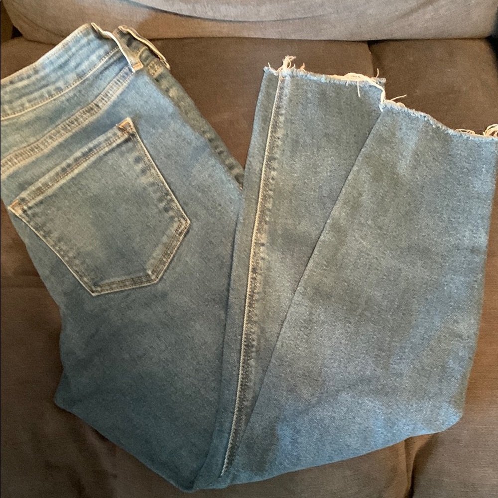 Old Navy Blue Ankle Cropped Jeans NWOT Mid-Rise Rockstar Super Skinny 10P